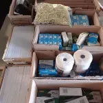LOTE 136 - 01 LOTE COM DIVERSOS MATERIAIS PARA ESCRITÓRIO. (NO ESTADO) ATENÇÃO! FAZER A VISITAÇÃO ANTES DE ARREMATAR, NÃO SABEMOS SE FUNCIONA. LEILÃO NÃO TEM GARANTIA E NEM DEVOLUÇÃO, SUJEITO A POSSÍVEIS AVARIAS VISÍVEIS/OCULTAS E/OU AUSÊNCIA DE COMPONENTES.