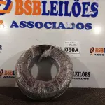 LOTE 080 - 01 ROLO DE CABO FLEXÍVEL 1×10,00MM NA COR PRETA. (NO ESTADO) ATENÇÃO! FAZER A VISITAÇÃO ANTES DE ARREMATAR, NÃO SABEMOS SE FUNCIONA. LEILÃO NÃO TEM GARANTIA E NEM DEVOLUÇÃO, SUJEITO A POSSÍVEIS AVARIAS VISÍVEIS/OCULTAS E/OU AUSÊNCIA DE COMPONENTES.