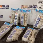 LOTE 025 - 06 EXTENSÕES HUAISHENG. (NO ESTADO) ATENÇÃO! FAZER A VISITAÇÃO ANTES DE ARREMATAR, NÃO SABEMOS SE FUNCIONA. LEILÃO NÃO TEM GARANTIA E NEM DEVOLUÇÃO, SUJEITO A POSSÍVEIS AVARIAS VISÍVEIS/OCULTAS E/OU AUSÊNCIA DE COMPONENTES.