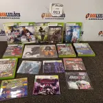LOTE 013 - 17 JOGOS PARA XBOX 360. (NO ESTADO) ATENÇÃO! FAZER A VISITAÇÃO ANTES DE ARREMATAR, NÃO SABEMOS SE FUNCIONA. LEILÃO NÃO TEM GARANTIA E NEM DEVOLUÇÃO, SUJEITO A POSSÍVEIS AVARIAS VISÍVEIS/OCULTAS E/OU AUSÊNCIA DE COMPONENTES.