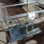 LOTE 289 - 01 CARRINHO EM INOX COM RODINHAS. (NO ESTADO) ATENÇÃO! FAZER A VISITAÇÃO ANTES DE ARREMATAR, NÃO SABEMOS SE FUNCIONA. LEILÃO NÃO TEM GARANTIA E NEM DEVOLUÇÃO, SUJEITO A POSSÍVEIS AVARIAS VISÍVEIS/OCULTAS E/OU AUSÊNCIA DE COMPONENTES.