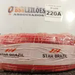 LOTE 220 - 01 ROLO CABO FLEXÍVEL 1×4MM NA COR VERMELHA. (NO ESTADO) ATENÇÃO! FAZER A VISITAÇÃO ANTES DE ARREMATAR, NÃO SABEMOS SE FUNCIONA. LEILÃO NÃO TEM GARANTIA E NEM DEVOLUÇÃO, SUJEITO A POSSÍVEIS AVARIAS VISÍVEIS/OCULTAS E/OU AUSÊNCIA DE COMPONENTES.