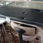 LOTE 286 - 01 MACA E 04 BANQUETAS. (NO ESTADO) ATENÇÃO! FAZER A VISITAÇÃO ANTES DE ARREMATAR, NÃO SABEMOS SE FUNCIONA. LEILÃO NÃO TEM GARANTIA E NEM DEVOLUÇÃO, SUJEITO A POSSÍVEIS AVARIAS VISÍVEIS/OCULTAS E/OU AUSÊNCIA DE COMPONENTES.