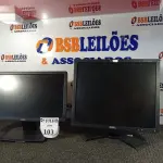 LOTE 103 - 02 MONITORES 19’’, SENDO 01 COM BASE GIRATÓRIA. (NO ESTADO) ATENÇÃO! FAZER A VISITAÇÃO ANTES DE ARREMATAR, NÃO SABEMOS SE FUNCIONA. LEILÃO NÃO TEM GARANTIA E NEM DEVOLUÇÃO, SUJEITO A POSSÍVEIS AVARIAS VISÍVEIS/OCULTAS E/OU AUSÊNCIA DE COMPONENTES.