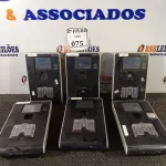 LOTE 075 - 06 RELÓGIOS DE PONTO. (NO ESTADO) ATENÇÃO! FAZER A VISITAÇÃO ANTES DE ARREMATAR, NÃO SABEMOS SE FUNCIONA. LEILÃO NÃO TEM GARANTIA E NEM DEVOLUÇÃO, SUJEITO A POSSÍVEIS AVARIAS VISÍVEIS/OCULTAS E/OU AUSÊNCIA DE COMPONENTES.