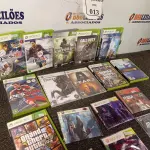 LOTE 013 - 17 JOGOS PARA XBOX 360. (NO ESTADO) ATENÇÃO! FAZER A VISITAÇÃO ANTES DE ARREMATAR, NÃO SABEMOS SE FUNCIONA. LEILÃO NÃO TEM GARANTIA E NEM DEVOLUÇÃO, SUJEITO A POSSÍVEIS AVARIAS VISÍVEIS/OCULTAS E/OU AUSÊNCIA DE COMPONENTES.