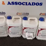 LOTE 105 - 04 GALÕES COM 5L CADA DE DESINFETANTE PARA HORTIFRUTÍCOLAS E DE AGUA. (NO ESTADO) ATENÇÃO! FAZER A VISITAÇÃO ANTES DE ARREMATAR, NÃO SABEMOS SE FUNCIONA. LEILÃO NÃO TEM GARANTIA E NEM DEVOLUÇÃO, SUJEITO A POSSÍVEIS AVARIAS VISÍVEIS/OCULTAS E/OU AUSÊNCIA DE COMPONENTES.