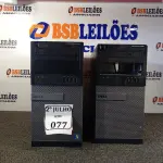 LOTE 077 - 02 CPUS OPTIPLEX 990 MARCA DELL. (NO ESTADO) ATENÇÃO! FAZER A VISITAÇÃO ANTES DE ARREMATAR, NÃO SABEMOS SE FUNCIONA. LEILÃO NÃO TEM GARANTIA E NEM DEVOLUÇÃO, SUJEITO A POSSÍVEIS AVARIAS VISÍVEIS/OCULTAS E/OU AUSÊNCIA DE COMPONENTES.