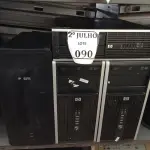 LOTE 090 - 04 CPUS, SENDO 03 HP E 01 MARCA POSITIVO. (NO ESTADO) ATENÇÃO! FAZER A VISITAÇÃO ANTES DE ARREMATAR, NÃO SABEMOS SE FUNCIONA. LEILÃO NÃO TEM GARANTIA E NEM DEVOLUÇÃO, SUJEITO A POSSÍVEIS AVARIAS VISÍVEIS/OCULTAS E/OU AUSÊNCIA DE COMPONENTES.