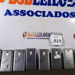 LOTE 029 - 08 APARELHOS CELULARES MARCA POSITIVO. (NO ESTADO) ATENÇÃO! FAZER A VISITAÇÃO ANTES DE ARREMATAR, NÃO SABEMOS SE FUNCIONA. LEILÃO NÃO TEM GARANTIA E NEM DEVOLUÇÃO, SUJEITO A POSSÍVEIS AVARIAS VISÍVEIS/OCULTAS E/OU AUSÊNCIA DE COMPONENTES.