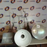 LOTE 069 - 05 LUMINÁRIAS. (NO ESTADO) ATENÇÃO! FAZER A VISITAÇÃO ANTES DE ARREMATAR, NÃO SABEMOS SE FUNCIONA. LEILÃO NÃO TEM GARANTIA E NEM DEVOLUÇÃO, SUJEITO A POSSÍVEIS AVARIAS VISÍVEIS/OCULTAS E/OU AUSÊNCIA DE COMPONENTES.