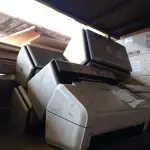 LOTE 111 - 09 SCANNERS MARCAS E MODELOS DIVERSOS. (NO ESTADO) ATENÇÃO! FAZER A VISITAÇÃO ANTES DE ARREMATAR, NÃO SABEMOS SE FUNCIONA. LEILÃO NÃO TEM GARANTIA E NEM DEVOLUÇÃO, SUJEITO A POSSÍVEIS AVARIAS VISÍVEIS/OCULTAS E/OU AUSÊNCIA DE COMPONENTES.