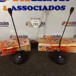 LOTE 199 - 02 MICROFONES DE MESA PROFISSIONAL MMF 302. (NO ESTADO) ATENÇÃO! FAZER A VISITAÇÃO ANTES DE ARREMATAR, NÃO SABEMOS SE FUNCIONA. LEILÃO NÃO TEM GARANTIA E NEM DEVOLUÇÃO, SUJEITO A POSSÍVEIS AVARIAS VISÍVEIS/OCULTAS E/OU AUSÊNCIA DE COMPONENTES.