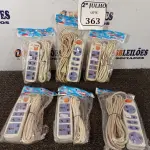 LOTE 363 - 06 EXTENSÕES HUAISHENG. (NO ESTADO) ATENÇÃO! FAZER A VISITAÇÃO ANTES DE ARREMATAR, NÃO SABEMOS SE FUNCIONA. LEILÃO NÃO TEM GARANTIA E NEM DEVOLUÇÃO, SUJEITO A POSSÍVEIS AVARIAS VISÍVEIS/OCULTAS E/OU AUSÊNCIA DE COMPONENTES.