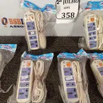 LOTE 358 - 06 EXTENSÕES HUAISHENG. (NO ESTADO) ATENÇÃO! FAZER A VISITAÇÃO ANTES DE ARREMATAR, NÃO SABEMOS SE FUNCIONA. LEILÃO NÃO TEM GARANTIA E NEM DEVOLUÇÃO, SUJEITO A POSSÍVEIS AVARIAS VISÍVEIS/OCULTAS E/OU AUSÊNCIA DE COMPONENTES.