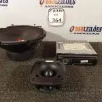 LOTE 364 - 01 SUBWOOFER PUNCH ,01CD PLAYER PANASONIC E 01 TWEETER  SELENIUM (NO ESTADO) ATENÇÃO! FAZER A VISITAÇÃO ANTES DE ARREMATAR, NÃO SABEMOS SE FUNCIONA. LEILÃO NÃO TEM GARANTIA E NEM DEVOLUÇÃO, SUJEITO A POSSÍVEIS AVARIAS VISÍVEIS/OCULTAS E/OU AUSÊNCIA DE COMPONENTES.