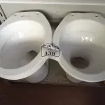 LOTE 338 - 02 VASOS SANITÁRIOS (NO ESTADO) ATENÇÃO! FAZER A VISITAÇÃO ANTES DE ARREMATAR, NÃO SABEMOS SE FUNCIONA. LEILÃO NÃO TEM GARANTIA E NEM DEVOLUÇÃO, SUJEITO A POSSÍVEIS AVARIAS VISÍVEIS/OCULTAS E/OU AUSÊNCIA DE COMPONENTES.