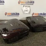 LOTE 197 - 02 PROJETORES MARCA EPSON COM HDMI (NO ESTADO) ATENÇÃO! FAZER A VISITAÇÃO ANTES DE ARREMATAR, NÃO SABEMOS SE FUNCIONA. LEILÃO NÃO TEM GARANTIA E NEM DEVOLUÇÃO, SUJEITO A POSSÍVEIS AVARIAS VISÍVEIS/OCULTAS E/OU AUSÊNCIA DE COMPONENTES.