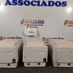 LOTE 302 - 03 IMPRESSORAS NÃO FISCAIS (NO ESTADO) ATENÇÃO! FAZER A VISITAÇÃO ANTES DE ARREMATAR, NÃO SABEMOS SE FUNCIONA. LEILÃO NÃO TEM GARANTIA E NEM DEVOLUÇÃO, SUJEITO A POSSÍVEIS AVARIAS VISÍVEIS/OCULTAS E/OU AUSÊNCIA DE COMPONENTES.