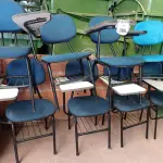 LOTE 386 - 08 CADEIRAS UNIVERSITÁRIAS (NO ESTADO) ATENÇÃO! FAZER A VISITAÇÃO ANTES DE ARREMATAR, NÃO SABEMOS SE FUNCIONA. LEILÃO NÃO TEM GARANTIA E NEM DEVOLUÇÃO, SUJEITO A POSSÍVEIS AVARIAS VISÍVEIS/OCULTAS E/OU AUSÊNCIA DE COMPONENTES.