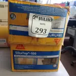 LOTE 293 - 02 CAIXAS COM REVESTIMENTO IMPERMEABILIZANTE SEMIFLEXÍVEL SIKA TOP -100 (NO ESTADO) ATENÇÃO! FAZER A VISITAÇÃO ANTES DE ARREMATAR, NÃO SABEMOS SE FUNCIONA. LEILÃO NÃO TEM GARANTIA E NEM DEVOLUÇÃO, SUJEITO A POSSÍVEIS AVARIAS VISÍVEIS/OCULTAS E/OU AUSÊNCIA DE COMPONENTES.