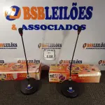 LOTE 138 - 02 MICROFONES DE MESA PROFISSIONAL MMF 302. (NO ESTADO) ATENÇÃO! FAZER A VISITAÇÃO ANTES DE ARREMATAR, NÃO SABEMOS SE FUNCIONA. LEILÃO NÃO TEM GARANTIA E NEM DEVOLUÇÃO, SUJEITO A POSSÍVEIS AVARIAS VISÍVEIS/OCULTAS E/OU AUSÊNCIA DE COMPONENTES.