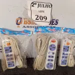 LOTE 209 - 06 EXTENSÕES HUAISHENG. (NO ESTADO) ATENÇÃO! FAZER A VISITAÇÃO ANTES DE ARREMATAR, NÃO SABEMOS SE FUNCIONA. LEILÃO NÃO TEM GARANTIA E NEM DEVOLUÇÃO, SUJEITO A POSSÍVEIS AVARIAS VISÍVEIS/OCULTAS E/OU AUSÊNCIA DE COMPONENTES.