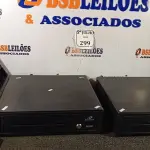 LOTE 299 - 02 CAIXAS REGISTRADORAS (NO ESTADO) ATENÇÃO! FAZER A VISITAÇÃO ANTES DE ARREMATAR, NÃO SABEMOS SE FUNCIONA. LEILÃO NÃO TEM GARANTIA E NEM DEVOLUÇÃO, SUJEITO A POSSÍVEIS AVARIAS VISÍVEIS/OCULTAS E/OU AUSÊNCIA DE COMPONENTES.