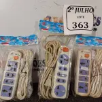 LOTE 363 - 06 EXTENSÕES HUAISHENG. (NO ESTADO) ATENÇÃO! FAZER A VISITAÇÃO ANTES DE ARREMATAR, NÃO SABEMOS SE FUNCIONA. LEILÃO NÃO TEM GARANTIA E NEM DEVOLUÇÃO, SUJEITO A POSSÍVEIS AVARIAS VISÍVEIS/OCULTAS E/OU AUSÊNCIA DE COMPONENTES.