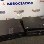 LOTE 316 - 02 CAIXA REGISTRADORAS. (NO ESTADO) ATENÇÃO! FAZER A VISITAÇÃO ANTES DE ARREMATAR, NÃO SABEMOS SE FUNCIONA. LEILÃO NÃO TEM GARANTIA E NEM DEVOLUÇÃO, SUJEITO A POSSÍVEIS AVARIAS VISÍVEIS/OCULTAS E/OU AUSÊNCIA DE COMPONENTES.