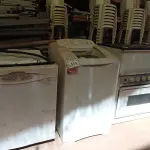 LOTE 414 - 01 MÁQUINA DE LAVAR ROUPAS , 01 LAVADORA DE LOUÇAS ,01FOGÃO 06 BOCAS E 01 ARMÁRIO PEQUENO COM AVARIAS (NO ESTADO) ATENÇÃO! FAZER A VISITAÇÃO ANTES DE ARREMATAR, NÃO SABEMOS SE FUNCIONA. LEILÃO NÃO TEM GARANTIA E NEM DEVOLUÇÃO, SUJEITO A POSSÍVEIS AVARIAS VISÍVEIS/OCULTAS E/OU AUSÊNCIA DE COMPONENTES.
