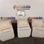 LOTE 286 - 03 IMPRESSORAS NÃO FISCAIS (NO ESTADO) ATENÇÃO! FAZER A VISITAÇÃO ANTES DE ARREMATAR, NÃO SABEMOS SE FUNCIONA. LEILÃO NÃO TEM GARANTIA E NEM DEVOLUÇÃO, SUJEITO A POSSÍVEIS AVARIAS VISÍVEIS/OCULTAS E/OU AUSÊNCIA DE COMPONENTES.