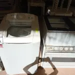 LOTE 414 - 01 MÁQUINA DE LAVAR ROUPAS , 01 LAVADORA DE LOUÇAS ,01FOGÃO 06 BOCAS E 01 ARMÁRIO PEQUENO COM AVARIAS (NO ESTADO) ATENÇÃO! FAZER A VISITAÇÃO ANTES DE ARREMATAR, NÃO SABEMOS SE FUNCIONA. LEILÃO NÃO TEM GARANTIA E NEM DEVOLUÇÃO, SUJEITO A POSSÍVEIS AVARIAS VISÍVEIS/OCULTAS E/OU AUSÊNCIA DE COMPONENTES.