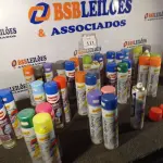 LOTE 111 - 40 TINTAS SPRAY 400ML MUNDIAL PRIME VÁRIAS CORES NOVO. (NO ESTADO)