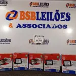 LOTE 034 - 05 REFLETORES DECORLED SUPERLED 220V 10W LUZ BRANCA – DECORLUX NOVO. (NO ESTADO) 