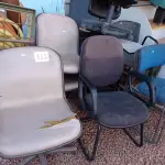 LOTE 312 - 11 CADEIRAS DIVERSAS. (NO ESTADO) ATENÇÃO! FAZER A VISITAÇÃO ANTES DE ARREMATAR, NÃO SABEMOS SE FUNCIONA. LEILÃO NÃO TEM GARANTIA E NEM DEVOLUÇÃO, SUJEITO A POSSÍVEIS AVARIAS VISÍVEIS/OCULTAS E/OU AUSÊNCIA DE COMPONENTES.