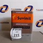 LOTE 215 - 01 LATA DE TINTA TEXTURATTO PREMIUM EFEITO RÚSTICO EXTERIOR/INTERIOR SUVINIL 25KG. (NO ESTADO) ATENÇÃO! FAZER A VISITAÇÃO ANTES DE ARREMATAR, NÃO SABEMOS SE FUNCIONA. LEILÃO NÃO TEM GARANTIA E NEM DEVOLUÇÃO, SUJEITO A POSSÍVEIS AVARIAS VISÍVEIS/OCULTAS E/OU AUSÊNCIA DE COMPONENTES.