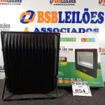 LOTE 054 - 02 REFLETORES TR LED 100W 3000K PRETO – TASHIBRA NOVO. (NO ESTADO)