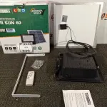 LOTE 049 - 01 REFLETOR LED SOLAR TR SUN 60W 6500K – TASHIBRA NOVO. (NO ESTADO)
