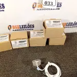 LOTE 033 - 05 REFLETORES CRISTAL POWER 13W RGB CABO 1,75MT - SUMMERS NOVO. (NO ESTADO)