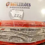 LOTE 222 - 01 ROLO DE CABO FLEXÍVEL 1×4,00MM NA COR VERMELHO. (NO ESTADO) ATENÇÃO! FAZER A VISITAÇÃO ANTES DE ARREMATAR, NÃO SABEMOS SE FUNCIONA. LEILÃO NÃO TEM GARANTIA E NEM DEVOLUÇÃO, SUJEITO A POSSÍVEIS AVARIAS VISÍVEIS/OCULTAS E/OU AUSÊNCIA DE COMPONENTES.