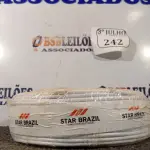LOTE 242 - 01 ROLO DE CABO FLEXÍVEL 1×4,00MM NA COR BRANCA. (NO ESTADO) ATENÇÃO! FAZER A VISITAÇÃO ANTES DE ARREMATAR, NÃO SABEMOS SE FUNCIONA. LEILÃO NÃO TEM GARANTIA E NEM DEVOLUÇÃO, SUJEITO A POSSÍVEIS AVARIAS VISÍVEIS/OCULTAS E/OU AUSÊNCIA DE COMPONENTES.