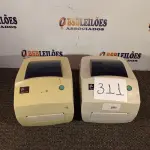 LOTE 311 - 02 IMPRESSORAS DE ETIQUETAS MARCA ZEBRA MOD:TLP 2844 (NO ESTADO) ATENÇÃO! FAZER A VISITAÇÃO ANTES DE ARREMATAR, NÃO SABEMOS SE FUNCIONA. LEILÃO NÃO TEM GARANTIA E NEM DEVOLUÇÃO, SUJEITO A POSSÍVEIS AVARIAS VISÍVEIS/OCULTAS E/OU AUSÊNCIA DE COMPONENTES.