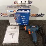 LOTE 182 - 01 FURADEIRA/PARAFUSADEIRA 3/8 220V MARCA FORTG NOVA. (NO ESTADO)