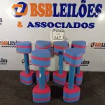 LOTE 167 - 02 LOTES DE 3 PARES DE HALTERES DE 1KG A 2KG AZUL/ROSA. (NO ESTADO) ATENÇÃO! FAZER A VISITAÇÃO ANTES DE ARREMATAR, NÃO SABEMOS SE FUNCIONA. LEILÃO NÃO TEM GARANTIA E NEM DEVOLUÇÃO, SUJEITO A POSSÍVEIS AVARIAS VISÍVEIS/OCULTAS E/OU AUSÊNCIA DE COMPONENTES.