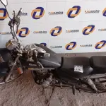 LOTE 446 - 01 MOTOCICLETA DAFRA MOD: KANSAS (NO ESTADO) ATENÇÃO! FAZER A VISITAÇÃO ANTES DE ARREMATAR, NÃO SABEMOS SE FUNCIONA. LEILÃO NÃO TEM GARANTIA E NEM DEVOLUÇÃO, SUJEITO A POSSÍVEIS AVARIAS VISÍVEIS/OCULTAS E/OU AUSÊNCIA DE COMPONENTES.