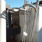 LOTE 176 - 06 CORRIMÕES DE PISCINA DE 2,00M. (NO ESTADO) ATENÇÃO! FAZER A VISITAÇÃO ANTES DE ARREMATAR, NÃO SABEMOS SE FUNCIONA. LEILÃO NÃO TEM GARANTIA E NEM DEVOLUÇÃO, SUJEITO A POSSÍVEIS AVARIAS VISÍVEIS/OCULTAS E/OU AUSÊNCIA DE COMPONENTES.
