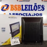 LOTE 052 - 01 REFLETOR SLIM LED PT 100W 6K 30000H – BLUMENAU NOVO. (NO ESTADO)