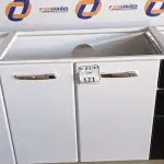 LOTE 121 - 01 GABINETE ACO P/PIA 1,50 ESSENZIALE 3G PRETO COD 5.125 - HB METALURGICA NOVO. (NO ESTADO)