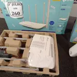LOTE 260 - 01 ROTEADOR TP-LINK E 01 LINKSR TP-LINK. (NO ESTADO) ATENÇÃO! FAZER A VISITAÇÃO ANTES DE ARREMATAR, NÃO SABEMOS SE FUNCIONA. LEILÃO NÃO TEM GARANTIA E NEM DEVOLUÇÃO, SUJEITO A POSSÍVEIS AVARIAS VISÍVEIS/OCULTAS E/OU AUSÊNCIA DE COMPONENTES.